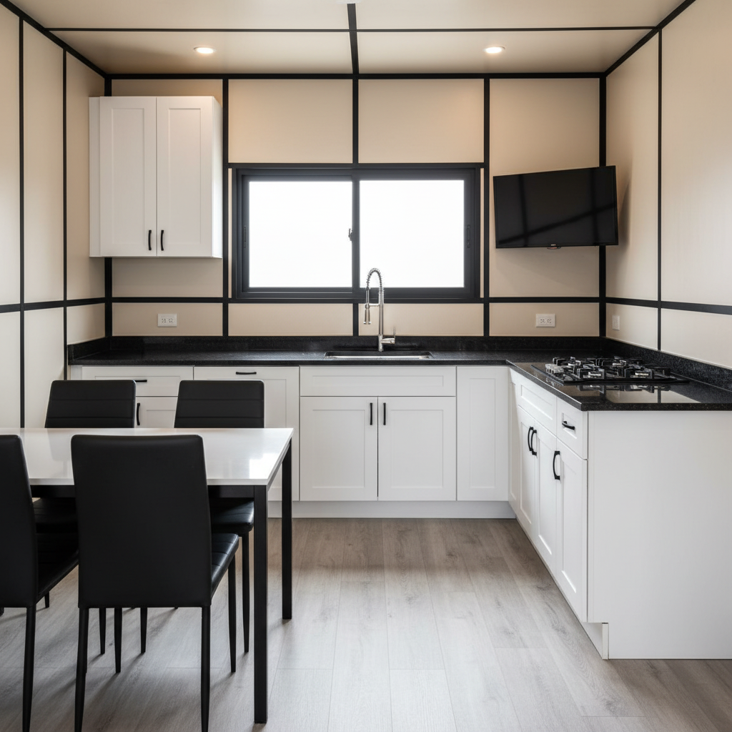 Kobis Haven Modern Luxurious Expandable Prefab Container House | Eco-Friendly Modular Villa with Integrated Porch