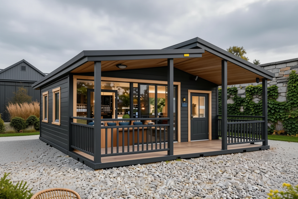 Easy-to-Install Tiny House | 20ft Expandable Container House with Bedroom & Kitchen Minimalist Prefab Design
