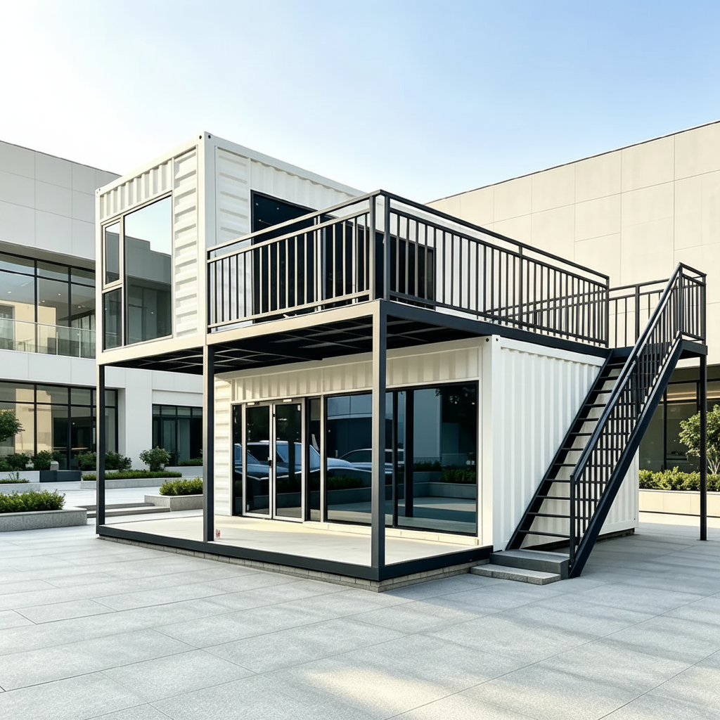 Kobis Haven Pre-Foldable 20ft & 40ft Prefabricated Mobile Expandable Collapsible Container House | Modern Prefab Villa with Timber Deck, Porch & Pergola