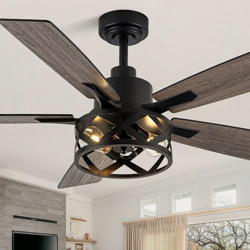 Modern Crystal Ceiling Fan with Retractable Blades – APP & Remote Control LED Lightn