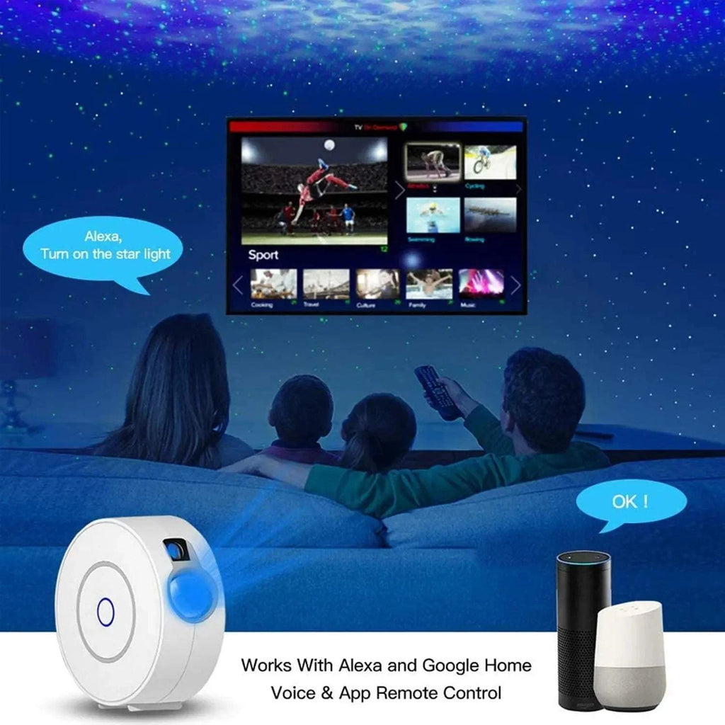 Aurora Sky Projection Lamp – Galaxy Starry Night Light with Aurora Borealis Effect