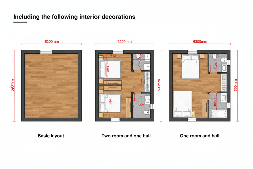2025 Luxury 10ft 20ft 30ft 40ft Expandable Prefab Container Home Eco-Friendly Modern Housing