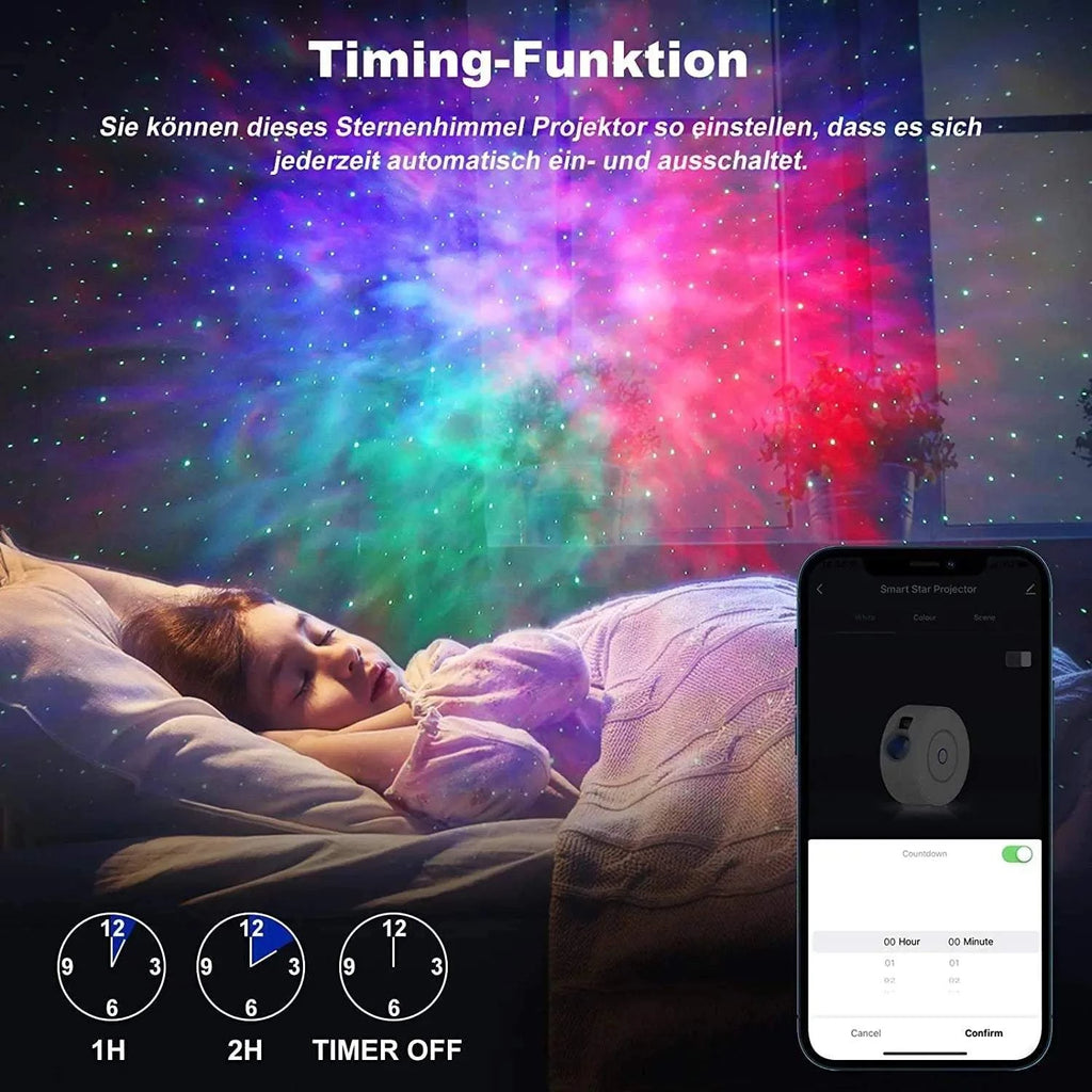 Aurora Sky Projection Lamp – Galaxy Starry Night Light with Aurora Borealis Effect