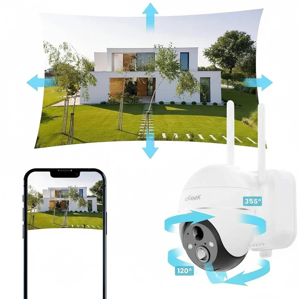 ieGeek 5MP solar wireless security camera