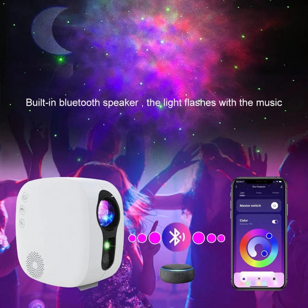 Aurora Sky Projection Lamp – Galaxy Starry Night Light with Aurora Borealis Effect