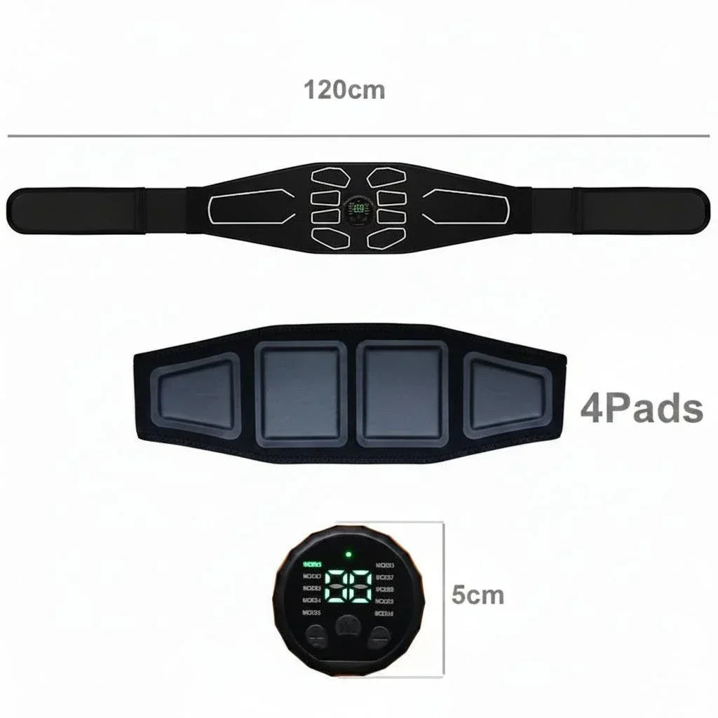 EMS Abdominal Toning Belt electric muscle stimulator for core toning and fitness