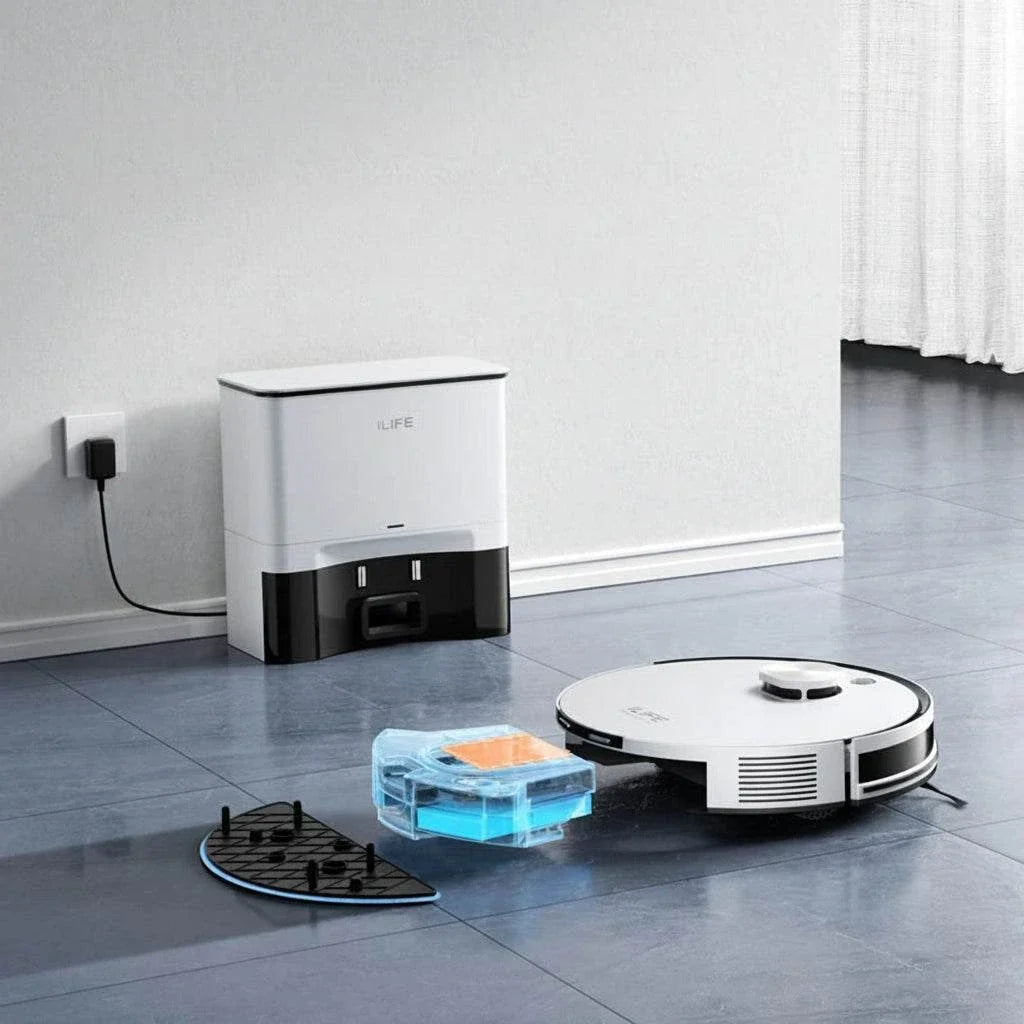 ILIFE A30 Pro self-emptying robot vacuum and mop combo with 5000Pa suction and LiDAR navigation