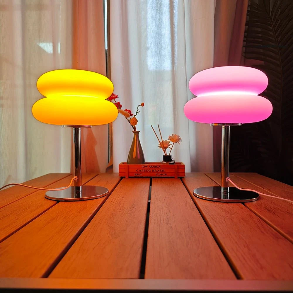 LumiNest Creamy Bedside Lamp – Soft Touch Dimmable LED Night Light