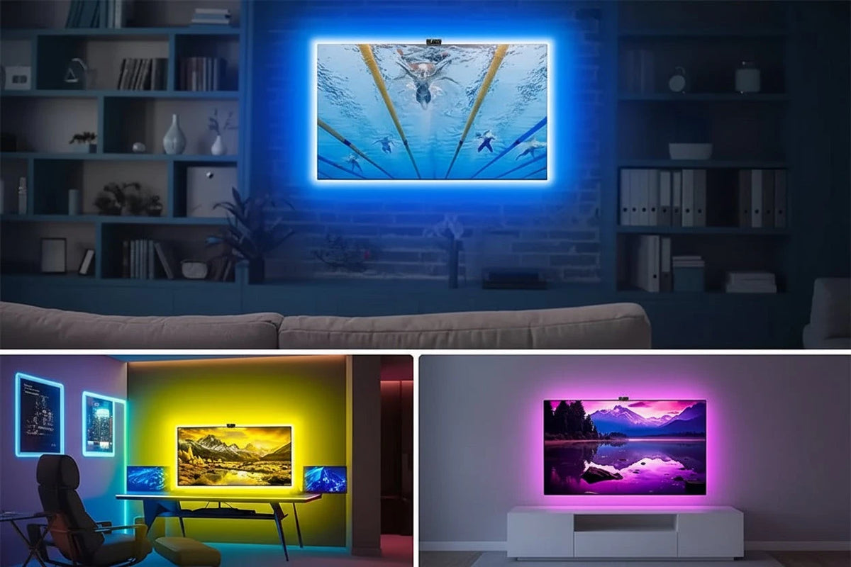 RGBIC TV Backlight | AI Sync Smart Camera for 55-75