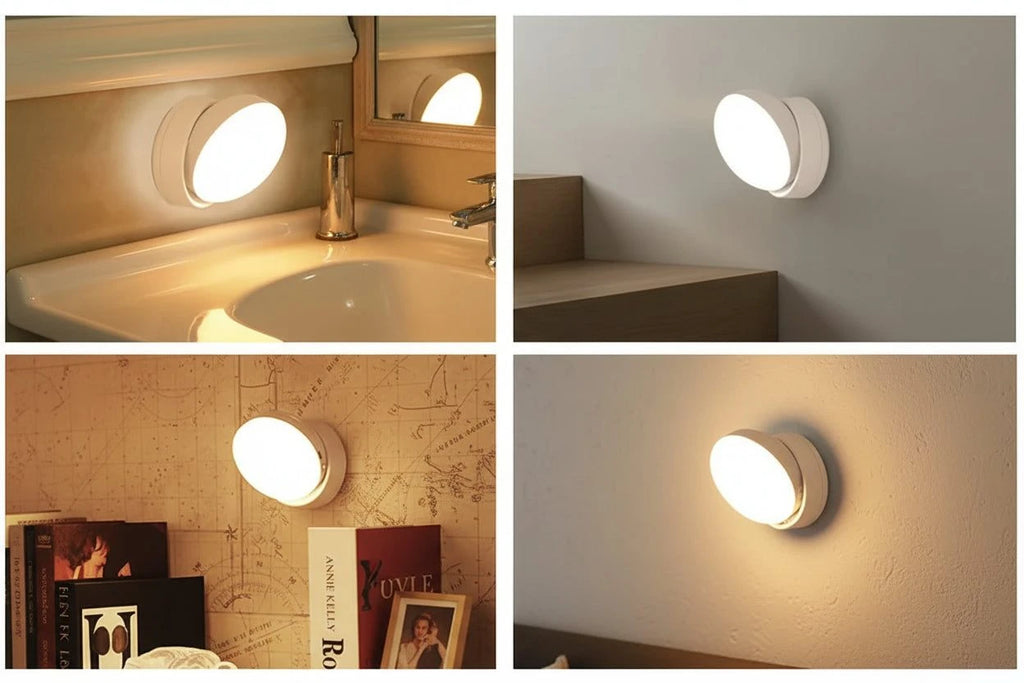 USB Rechargeable Motion Sensor Night Light – Automatic LED Bedside Lamp