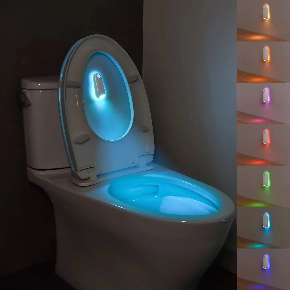 Smart Ambient Bathroom Lighting – Color-Changing LED Mirror Light with Motion Sensor