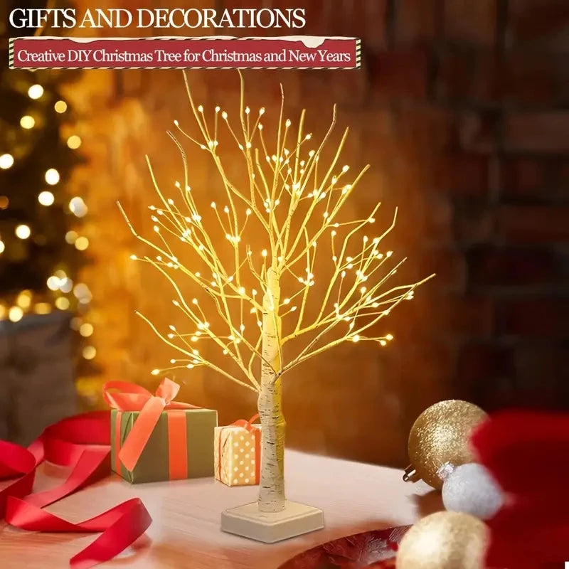 144 LED Birch Tree Light Warm White USB Battery Powered