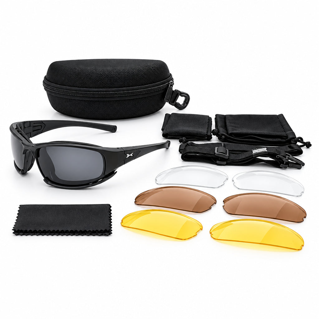 Daisy Tactical Polarized Sports Sunglasses (4 Lens Interchangeable Set)