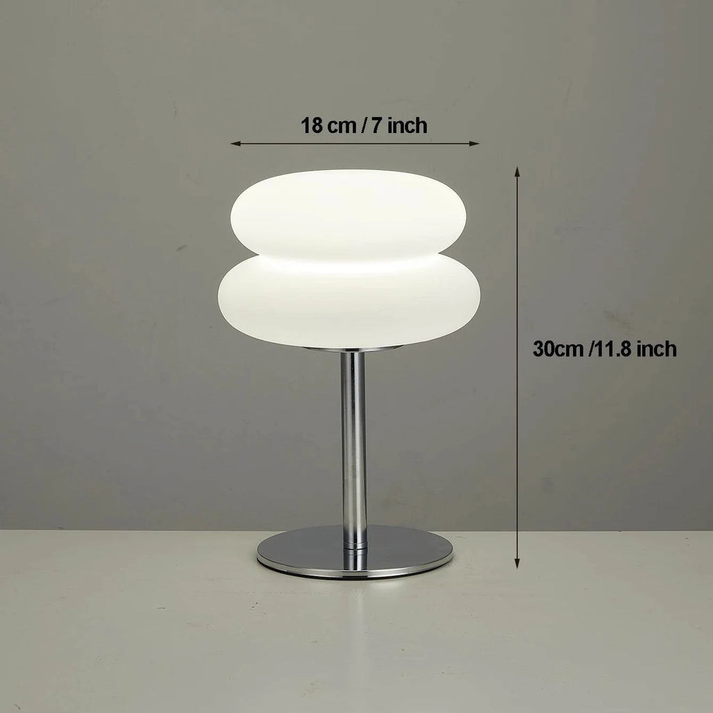 LumiNest Creamy Bedside Lamp – Soft Touch Dimmable LED Night Light