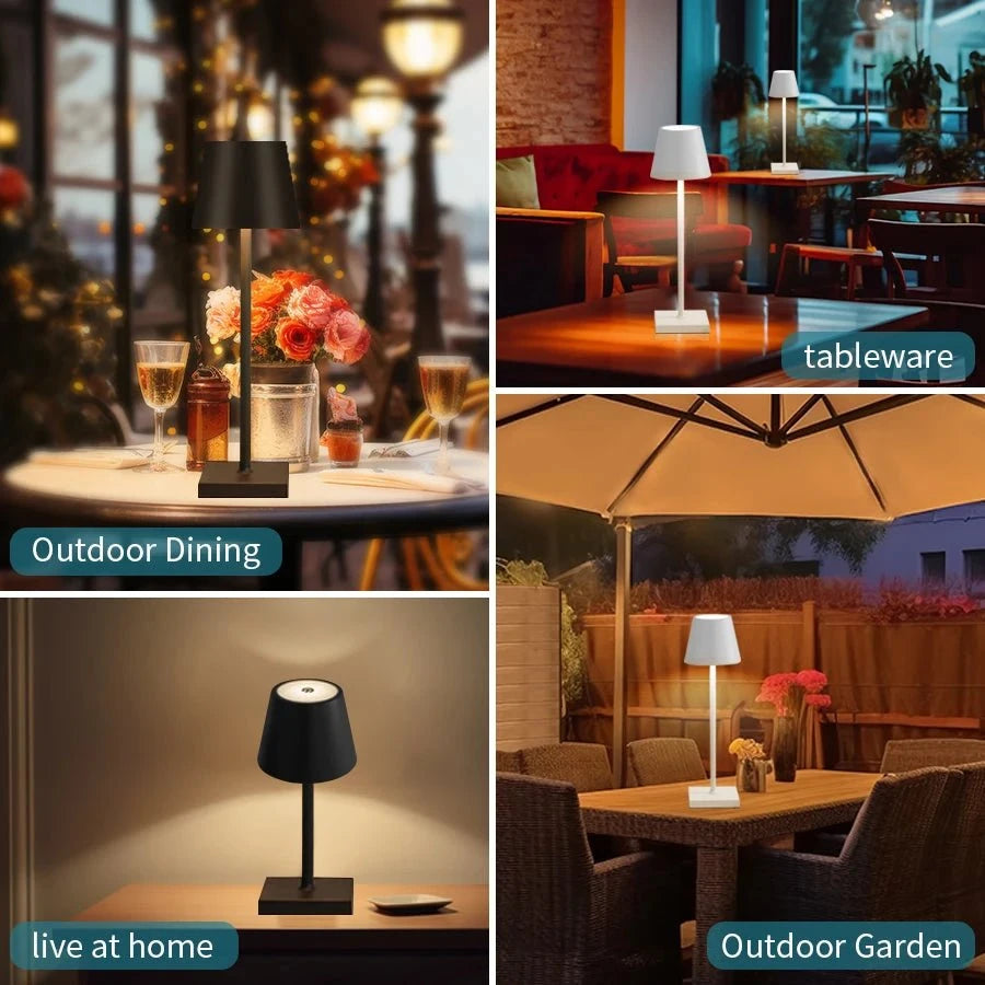 AuraGlow Rechargeable LED Lamp – Dimmable Touch Control Ambient Light