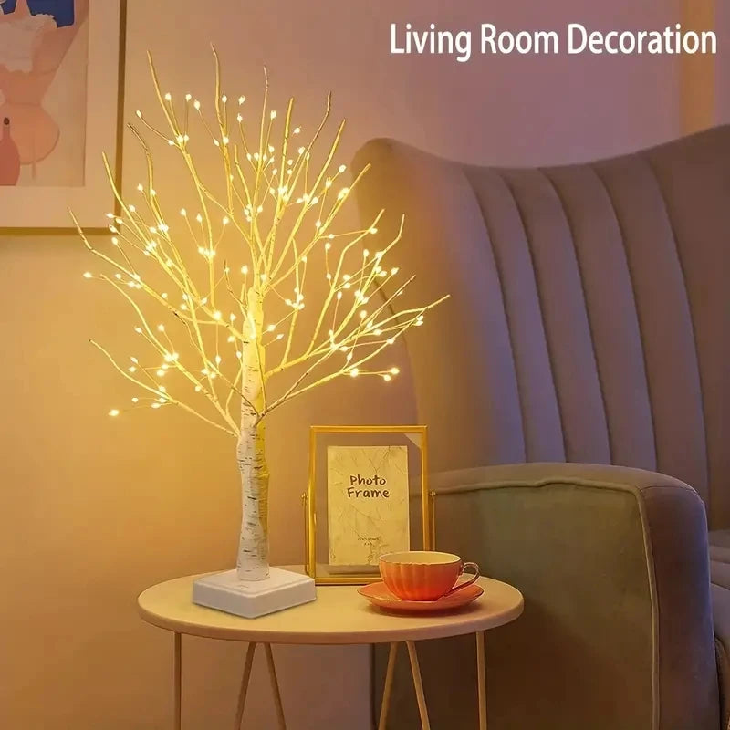 144 LED Birch Tree Light Warm White USB Battery Powered