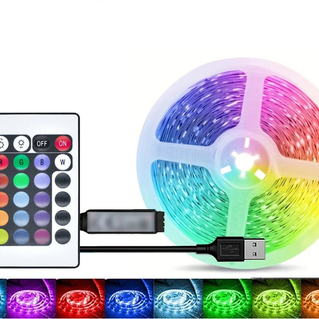Smart RGB LED Strip Lights (1–40M) – App-Controlled Ambient Room Lighting