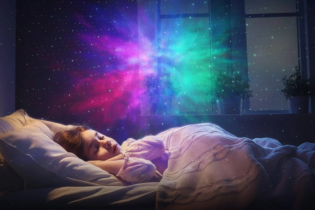 Aurora Sky Projection Lamp – Galaxy Starry Night Light with Aurora Borealis Effect