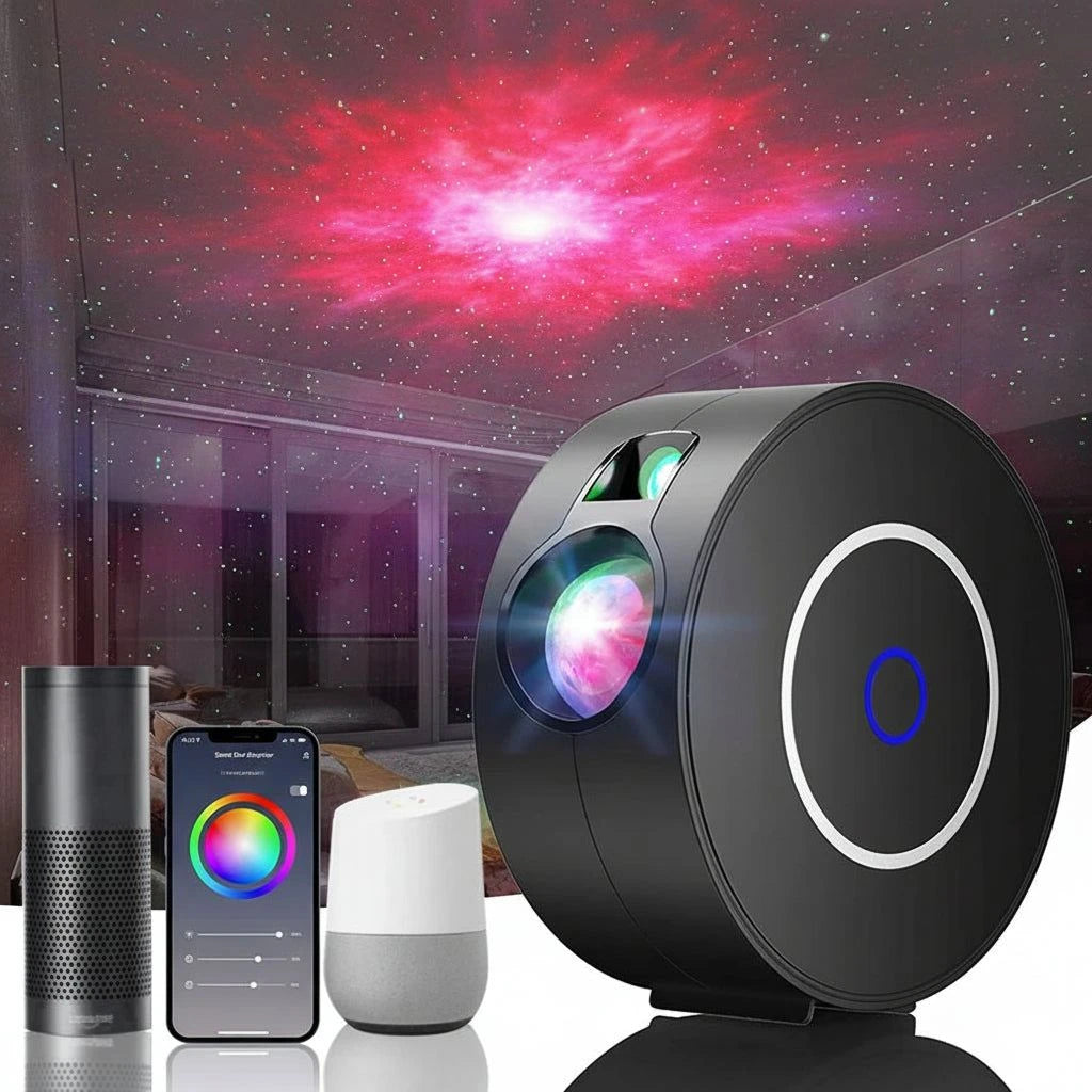Aurora Sky Projection Lamp – Galaxy Starry Night Light with Aurora Borealis Effect