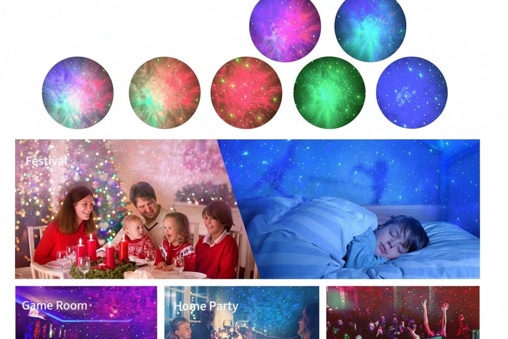 Aurora Sky Projection Lamp – Galaxy Starry Night Light with Aurora Borealis Effect