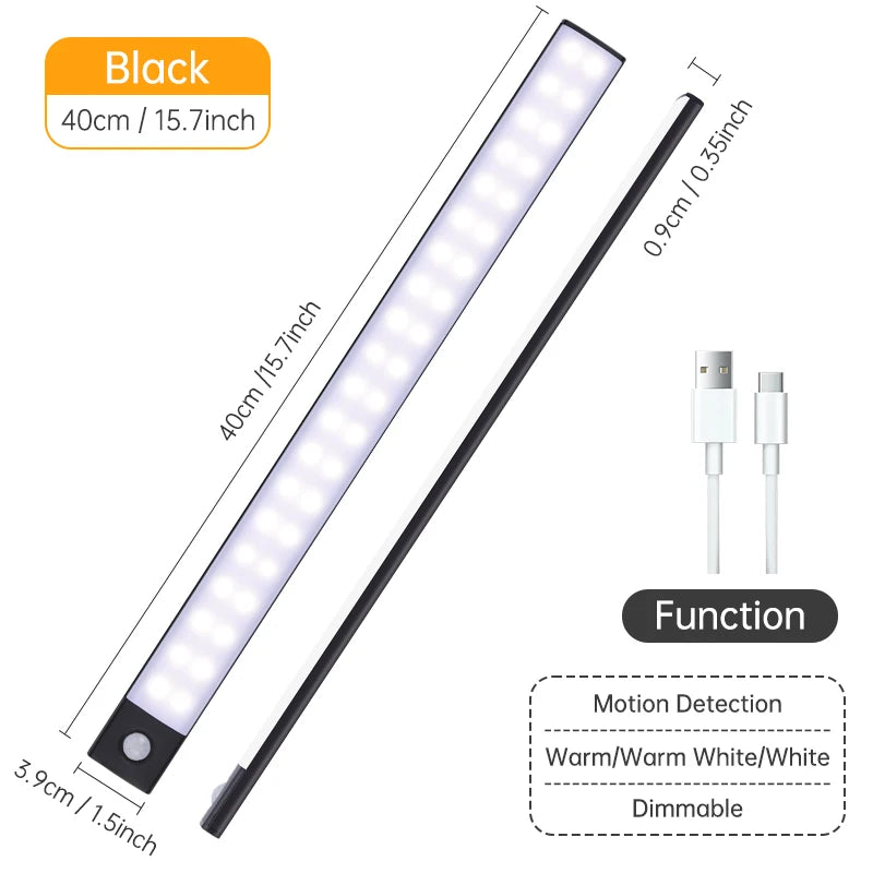 Wireless Motion Night Light – Rechargeable LED Sensor Lamp with Auto On/Off