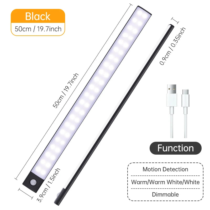 Wireless Motion Night Light – Rechargeable LED Sensor Lamp with Auto On/Off