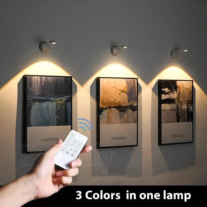 Wireless Motion Sensor Wall Light – Rechargeable LED Night Light with Auto On/Off