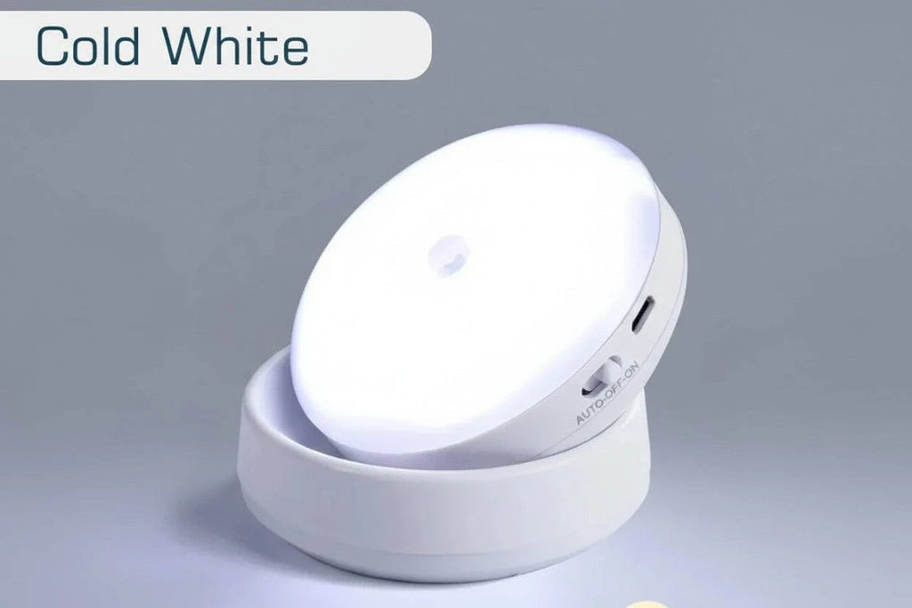 USB Rechargeable Motion Sensor Night Light – Automatic LED Bedside Lamp