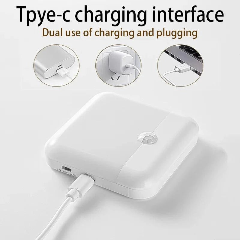 Motion Sensor LED Light – USB-C Rechargeable