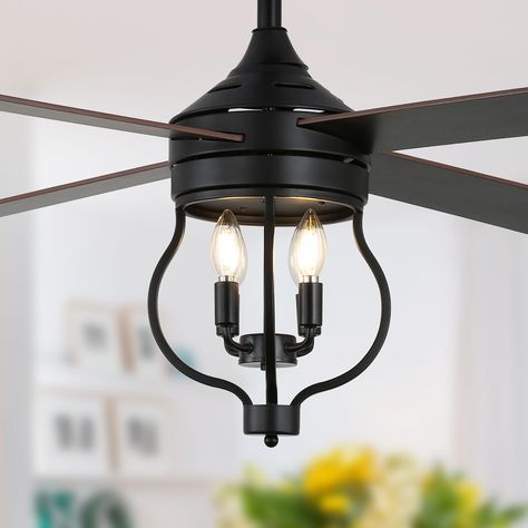 Modern Crystal Ceiling Fan with Retractable Blades – APP & Remote Control LED Lightn