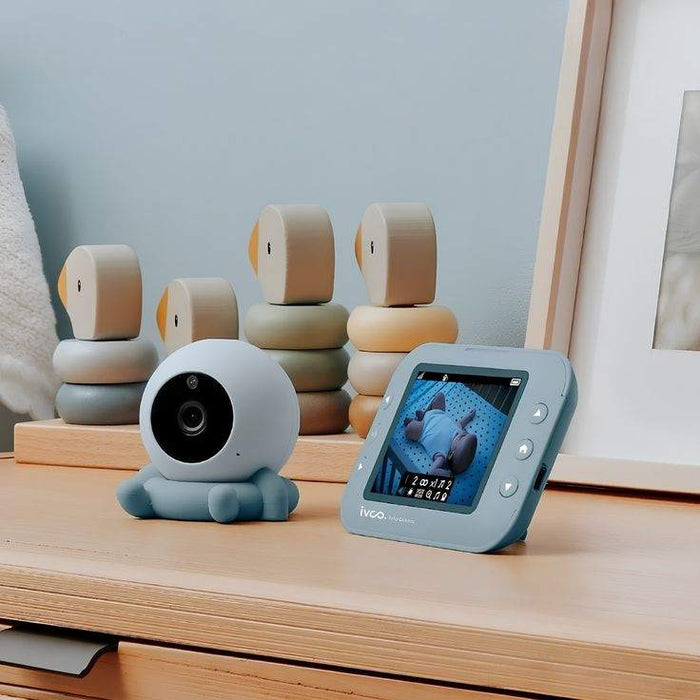 5-inch Smart Baby Monitor with Camera, PTZ Zoom & Temperature Sensor